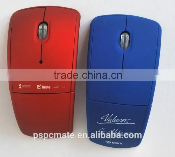 Foldable Arc Design 2.4Ghz Plastic Resell Wireless Mouse Wtih Mini USB Optical Wireless Mouse photo-2