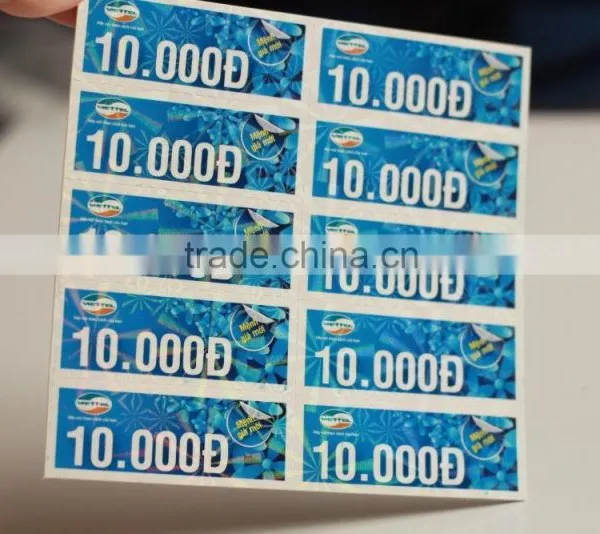 Prepaid Scratch Phone Card Printing photo-2