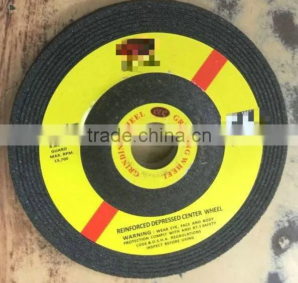 4inch 100x6.0x16mm DEPRESS GRINDING Disc for Metal/steel photo-4