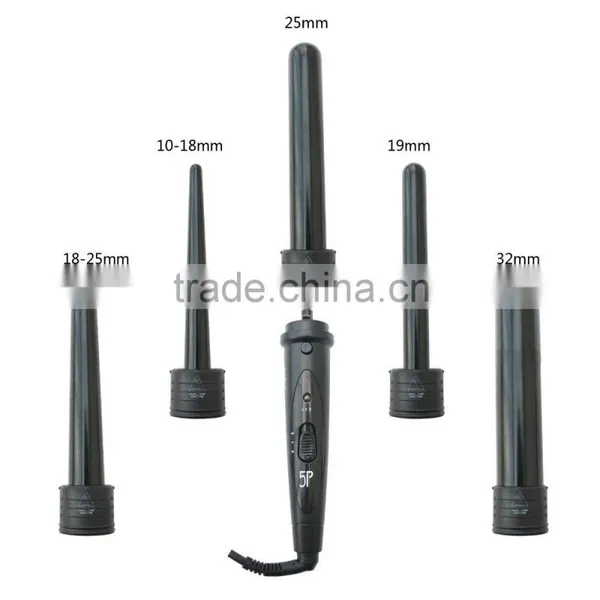 5 in 1 Clipless Hair Curler Set With Glove photo-2