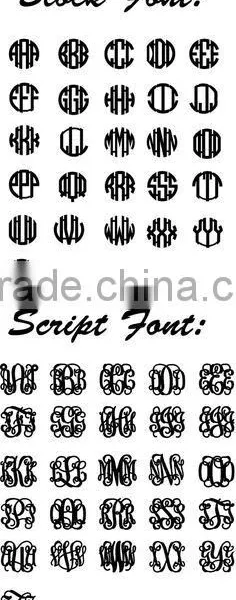 Monogram Sticker Decal LOTS of Options to by MonogramIt Darling photo-2