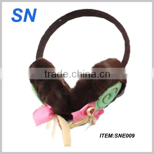 2014 cartoon Plush Earmuffs kids earmuff earmuffs for children