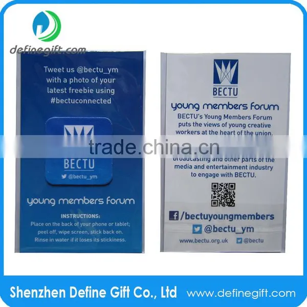 Microfiber Sticky Mobile Cellphone Cleaner Sticker photo-4
