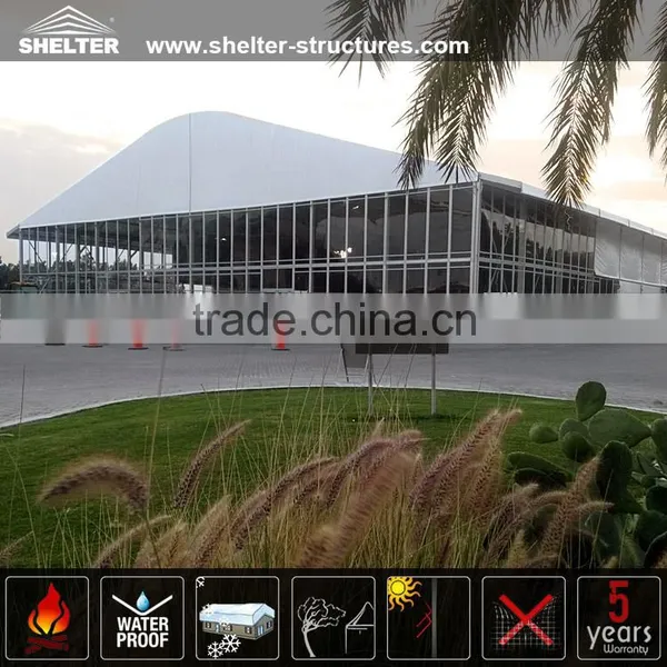 1000 People Arch Roof Double Decker Tent With Glass Wall for Sale photo-2