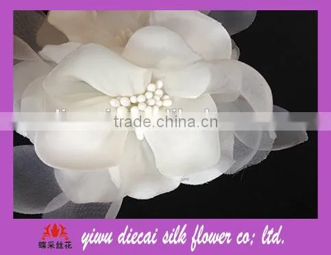 Colorful Artificial Handmade Fabric Flower photo-3