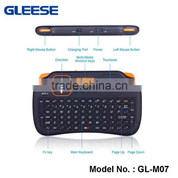 New 2.4G Mini Wireless Keyboard and Mouse Combo With Touch Pad For Laptop photo-2