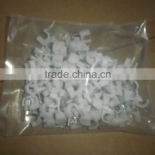 Supply Nail Cable Clips/plastic Cable Clips/nail Cable Clamps 24mm photo-5