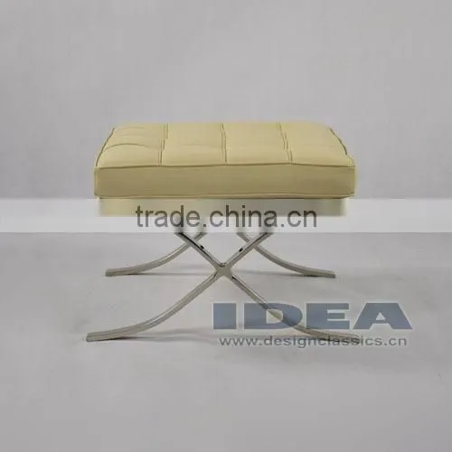 DC2001 Replica Mies Van Der Rohe Barcelona Ottoman Cream White photo-2
