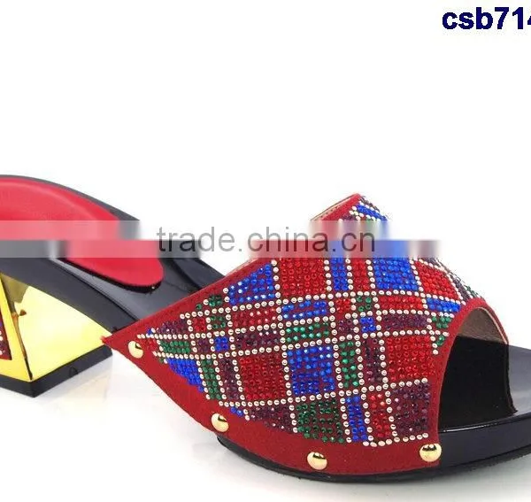 CSB7149 Black - Blue New Coming Design Italian Style Hot Selling Beautiful High Quality Shoes for Matching Clothes photo-4