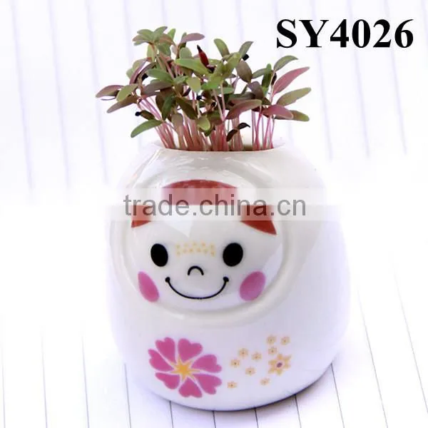 Novel Talbe Elephant Design Office Bonsai Pot photo-5