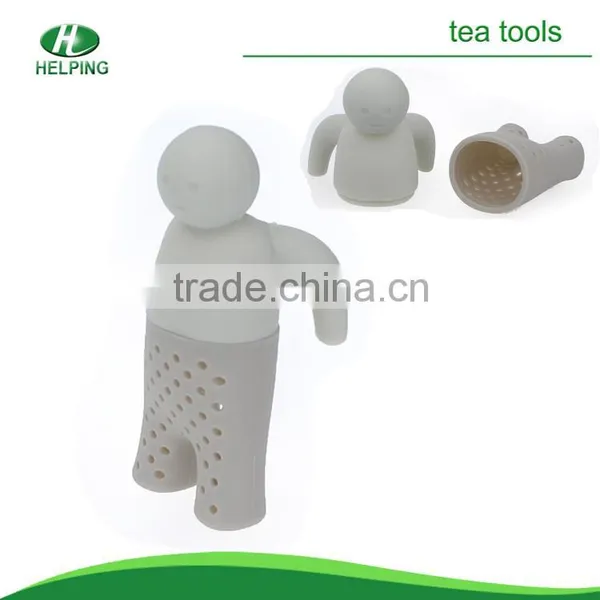 Silicone Mr Mini Tea Infuser/man Shaped Tea Strainer/tea Bag