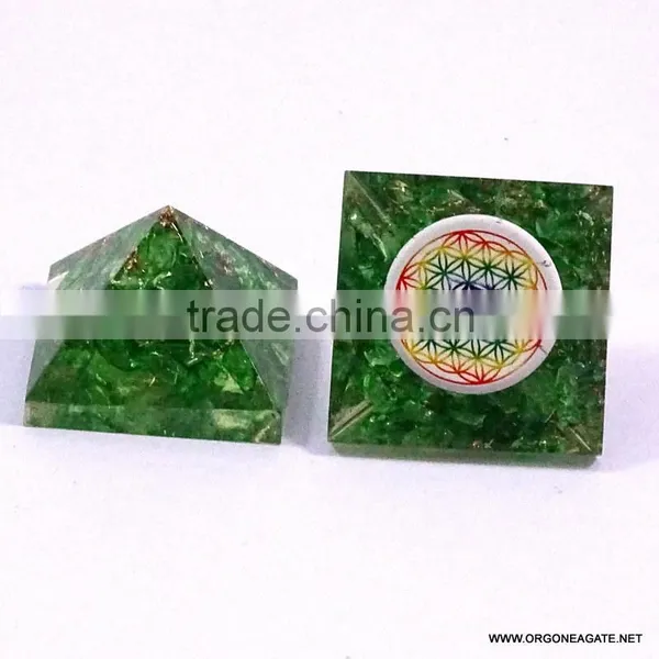 Orgonit Little Pyramid - Green Onyx | Manufacturer Of Chakra Flower Of Life Pyramid photo-4