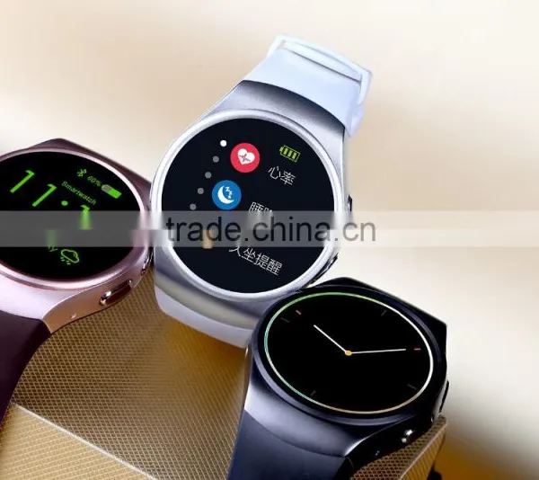EXCELVAN Smart Watch KW18 SIM Watch MTK2502C Pedometer Heart Rate Monitor Touch Screen Smartwatch for IOS Android Smartphone photo-3