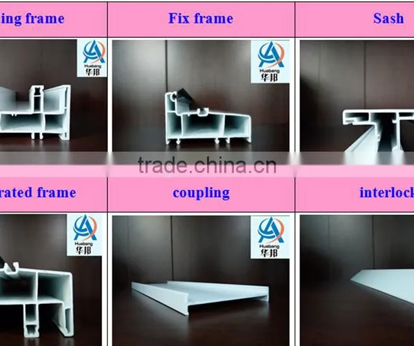 Upvc Profile for Window and Door /intergrated Frame 80 Series /huabang Pvc Plastic Profile photo-3