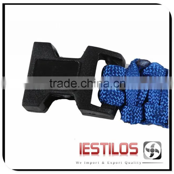 4mm Paracord With Whistle Buckle Survival Bracelet photo-2