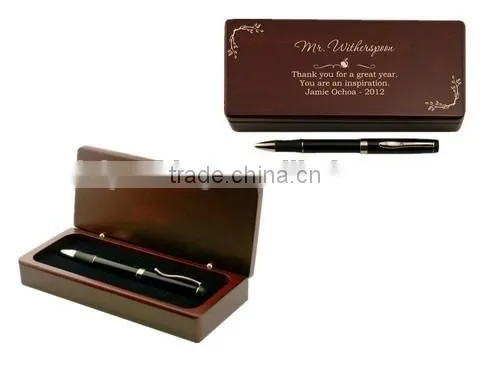 Luxury Wooden Pen Box Set Clear Lid photo-2