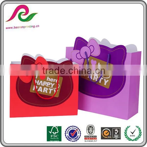 Cheap Custom Printed Gift Promotion Hand Paper Bag Wholesale photo-4