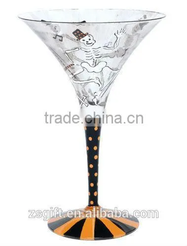 Wholesale Halloween Glass Crafts Wine Glasses Home Decor Cocktail photo-2