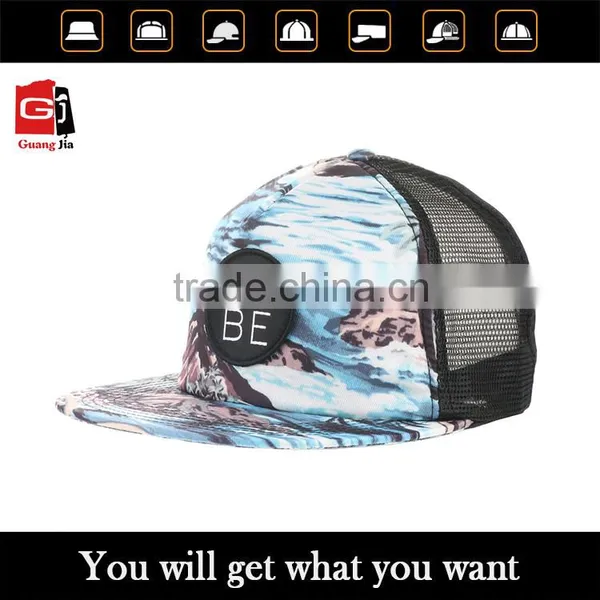 Cap Manufaturer Wholesale Digital Printing 5 Panel Custom Snapback Hat Cheap Flat Brim Trucker Cap