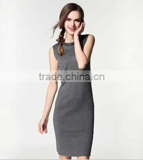 2016 Fashion Ladies Western Long Dress With Knitted Style photo-2