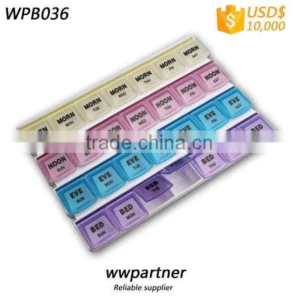 3 Compartment Pill Cutter Custom Printed, 2 Compartment for Pill photo-6