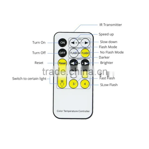 Dimmable Flashing LED Base With 10 RGB LEDs 7 Lights for 4mm 3D Acrylic Light Panel IR Remote Control photo-4