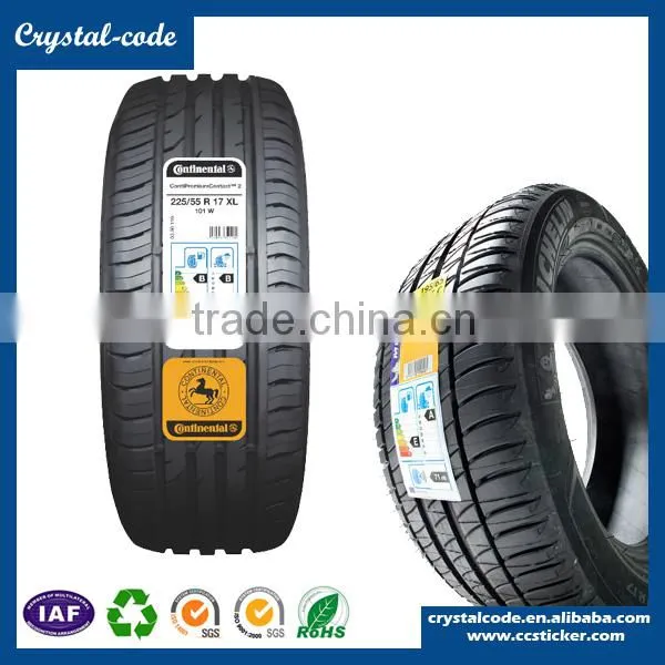 Adhesive Auto Tyre Lable Sticker With Any Size, Shape, Color and Material photo-4