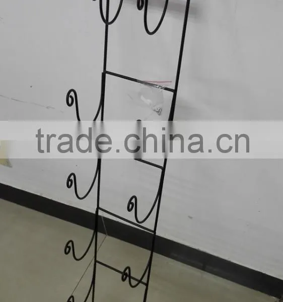 Black Wire Wall Mounted Wine Bottle/Towel Holder photo-2