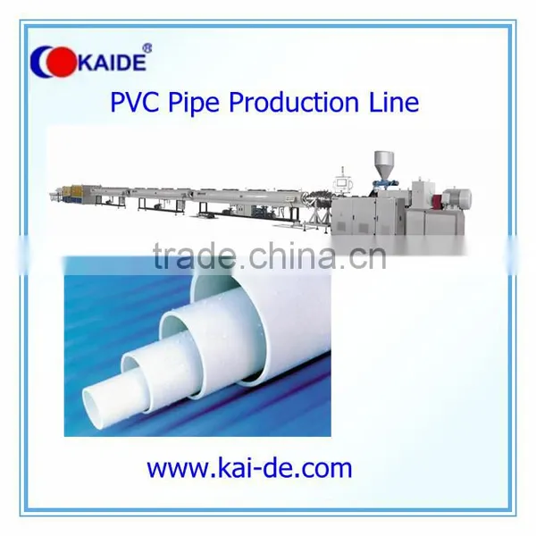 Water Drainage Pipe PVC Pipe Extrusion Line