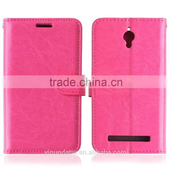 Hot Sale PU Leather Mobile Phone Flip Wallet Kickstand Case for ASUS Zenfone C ZC451CG photo-4