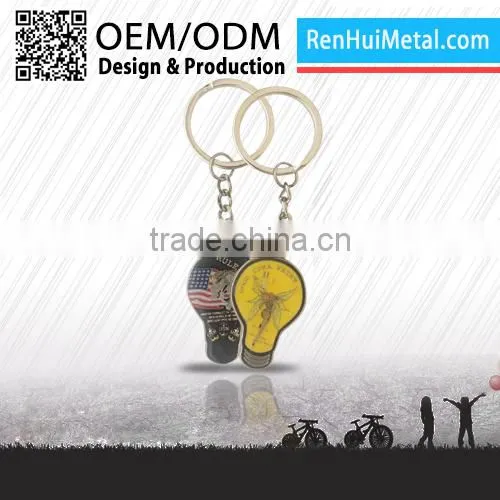Professional Manufacturers High End Souvenir Metal Dumbbell Key Chain photo-3