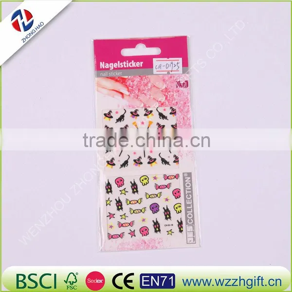 Halloween Nail Art Water Transfer Sticker Decals Pumpkin Spider Fancy Stickers Wrap Tips Decoration photo-4