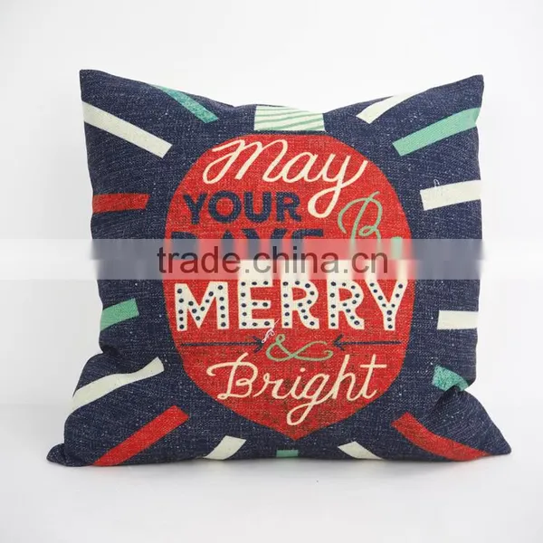 Custom Christmas Digital Design Cushion Covers Square Pillow Cover 16*16 photo-4