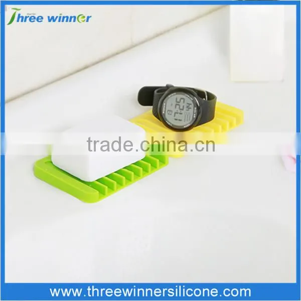 Colorful Silicone Square Soap Dish Wholesale Silicone Soap Holder photo-5