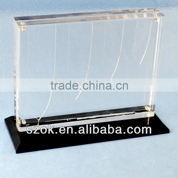 Acrylic Knife Display Stand With Blank Base
