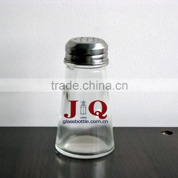 Pepper jar with stainless steel cap