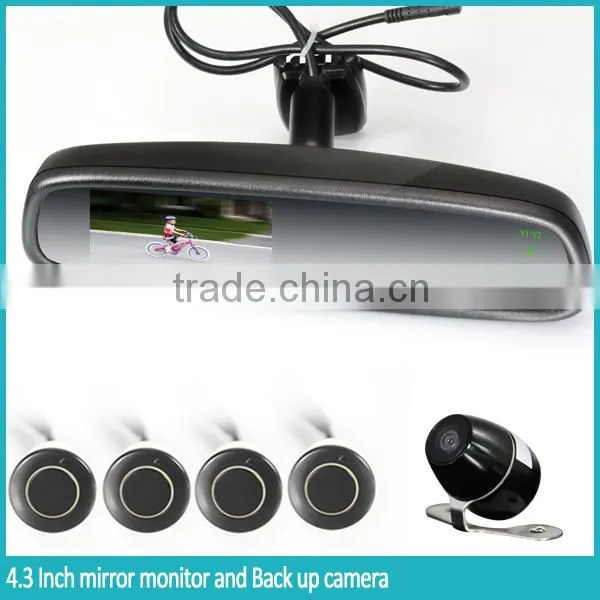 Manufacturing Car Interior Mirror Touch Screen Mirror With 2-videos Input OEM Bracket photo-3