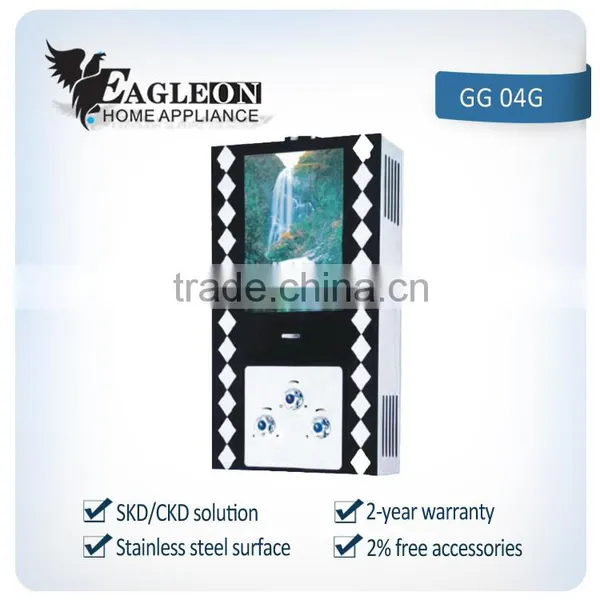 02Egypt Flur Type Gas Water Heater With Brand