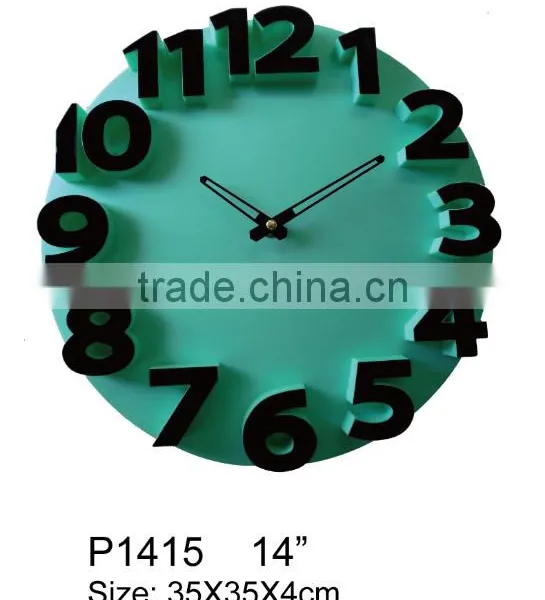 Hot Selling High Quality 3D Plastic Wall Clock photo-4