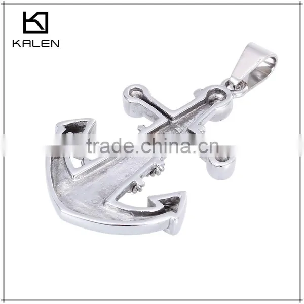 Top Sale 2015 Popular Anchor Design Custom Stainless Steel Pendant photo-3