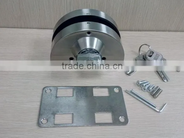 Stainless Steel Door Lock With 3 Brass Keys for Glass Door photo-2
