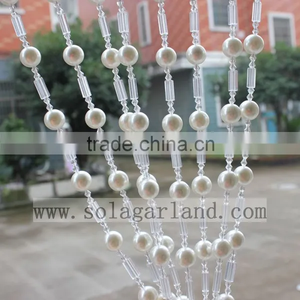 Beauty Decorative String Curtain Strand Acrylic Crystal Beaded Curtain Wedding DIY Party Decor photo-2