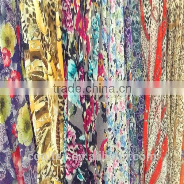 STOCK Chiffon Printed KG BASE /100% Polyester Fabric photo-4
