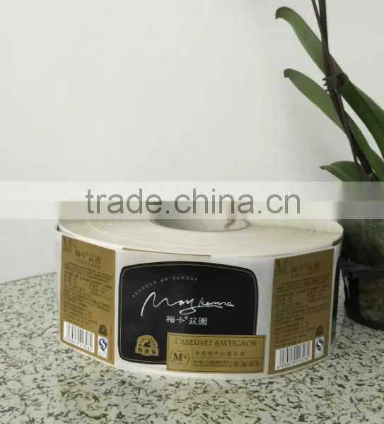 Cheap Price High Quality Printing Red Wine Labels Self-adhesive Stickers in Roll photo-3