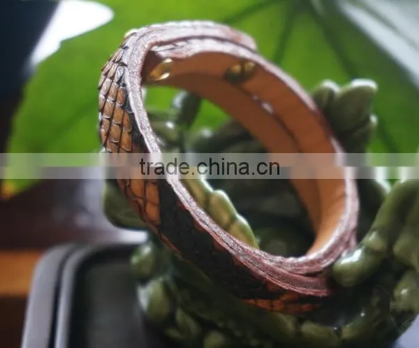 Famous Pure Python Skin Snake Wristlet Real Leather Wrist Bands