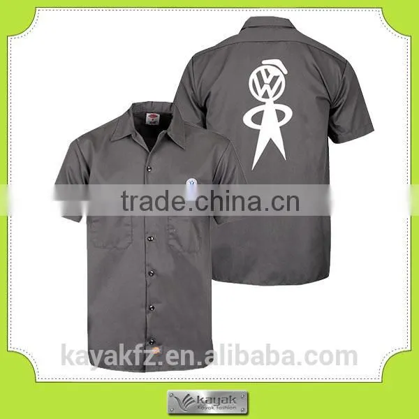 Custom Men's Blank Whosale Cotton Work Shirt Uniform photo-4