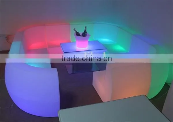 Color Change Outdoor Waterproof Plastic Bar Led Sofa With Remote Control photo-2