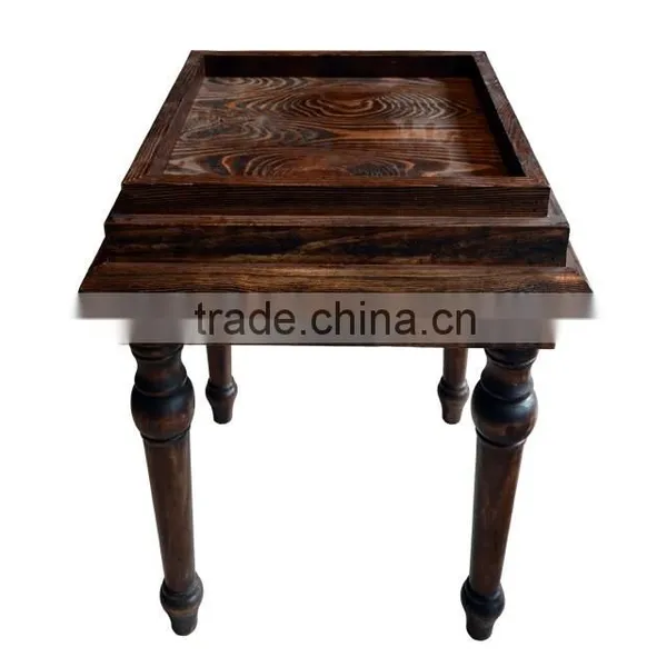 Small square antique solid wood table/tea table/side table for sale