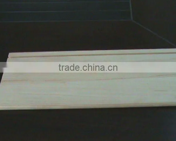 China Solid Paulownia Wood Skirting Board