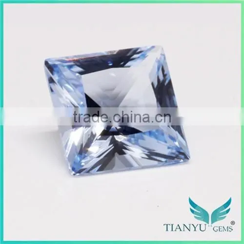 Wholesale Wuzhou Gem Processing Loose 104# Blue Synthetic Semi Precious Gem Stones photo-2